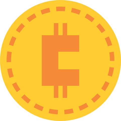 Crypto  flat clipart png.